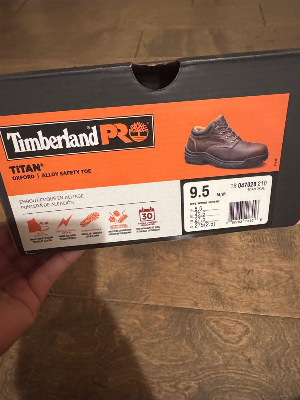 Timberland PRO Brown Titan Oxford Alloy Safety Toe Work Shoe